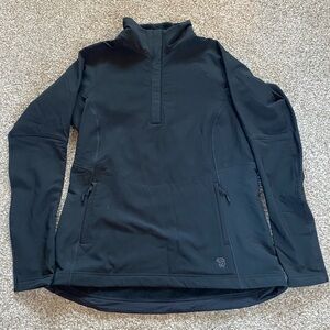Mountain Hardwear Fleece Lined Shell Jacket, Women’s Large, Black, Keele